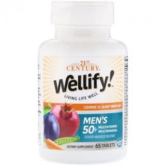 Витамины для мужчин 50+ 21st Century Wellify! Men's Multivitamin Multimineral, 65 таблеток