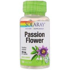 Пассифлора, Passion Flower, Solaray, 100 капсул