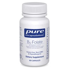 Витамин B12 и фолат метилкобаламин Pure Encapsulations B12 Folate 60 капсул
