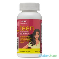 Витамины для девочек подростков GNC Teen Multivitamin for girls 12-17 (120 таб) гнс