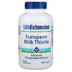 Силімарин (Розторопша) , European Milk Thistle, Life Extension, 120 желатинових капсул
