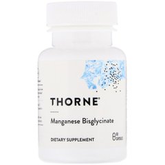 Бісгліцінат марганцю 15мг, Thorne Research, Manganese Bisglycinate, 60 капсул