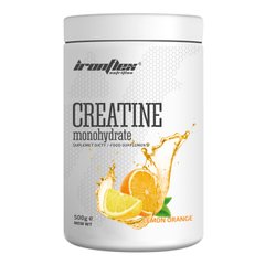 Креатин моногідрат IronFlex Creatine monohydrate 500 грам Лимон апельсин