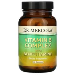 Витамины группы В с бенфотиамином Dr. Mercola (Vitamin B Complex) 60 капсул