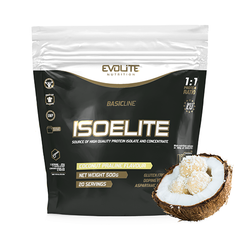 Сироватковий протеїн ізолят Evolite Nutrition IsoElite 500 г coconut praline