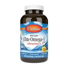 Омега 3 Carlson Labs Elite Omega 3 1600 mg 180 капсул