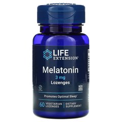 Мелатонин Life Extension Melatonin 3 mg lozenges 60 жевачек