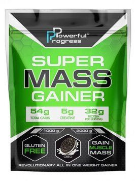 Гейнер для набора массы Powerful Progress Super Mass Gainer 2000 грамм Орео