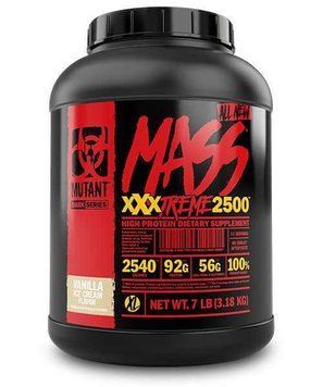 Гейнер для набору маси Mutant Mass xXxtreme 2500 3180 г мас екстрим vanilla ice cream