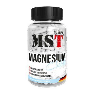 Магній цитрат Б6 MST Magnesium Chelate With Vitamin B6 90 капсул