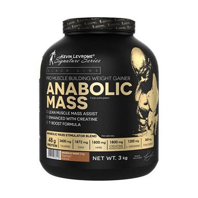 Гейнер для набора массы Kevin Levrone Anabolic MASS 40% protein 3000 г toffe