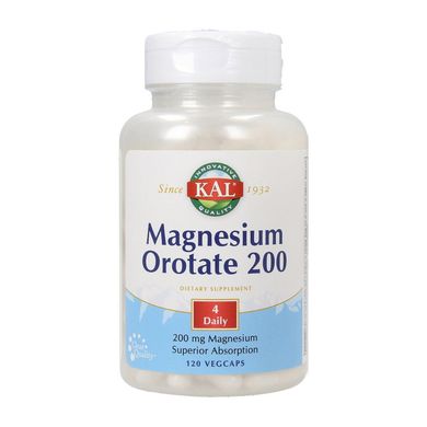 Магний KAL Magnesium Orotate 200 120 капсул