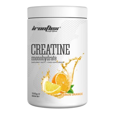 Креатин моногидрат IronFlex Creatine monohydrate 500 грамм Лимон апельсин