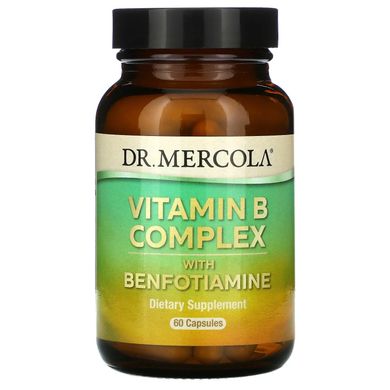 Вітаміни групи В з бенфотіаміна Dr. Mercola (Vitamin B Complex) 60 капсул