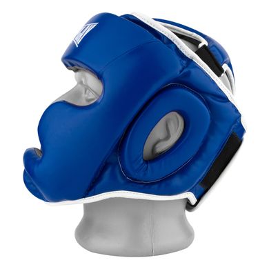 Боксерський шолом тренувальний PowerPlay 3068 PU + Amara Синьо-Білий S