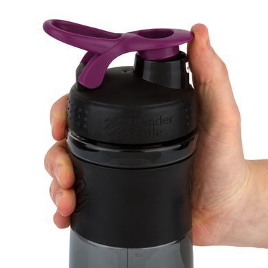 Спортивна пляшка-шейкер BlenderBottle SportMixer 28oz/820ml Black/Plum (ORIGINAL)