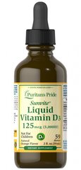 Вітамін D3 Puritan's Pride Liquid Vitamin D3 5000 IU 59 мл