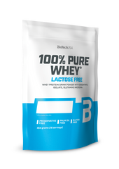 Сироватковий протеїн концентрат BioTech 100% Pure Whey Lactose Free (454 г) полуниця