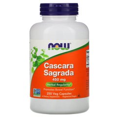 Каскара Саграда крушина Now Foods (Cascara Sagrada) 1000 мг 250 вегетарианских капсул