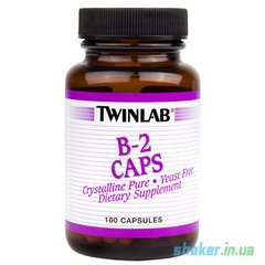 Вітамін Б2 Twinlab B-2 (100 капс) рибофлавін твінлаб