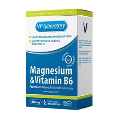Магній Б6 VP Lab Magnesium & Vitamin B6 60 tab