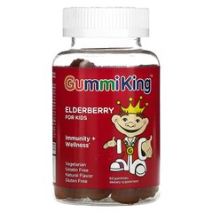 Экстракт бузины Gummi King Elderberry for Kids Immunity + Wellness 60 таблеток Малина