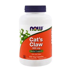 Кошачий коготь экстракт Now Foods Cat`s Claw 500 mg (250 капс) нау фудс