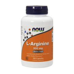 Л-Аргінін Now Foods Arginine 500 mg 100 капсул