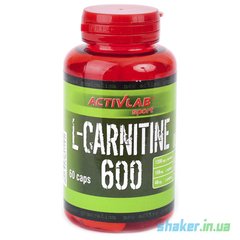 Л-карнитин Activlab L-Carnitine 600 (60 капс) активлаб