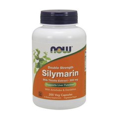 Силимарин экстракт расторопши Now Foods Silymarin 300 mg double strength 200 капсул