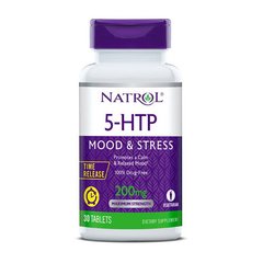 5-гідрокситриптофан Natrol 5-HTP 200 мг 30 таблеток