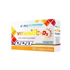 Витамин C AllNutrition Vitamin C + D3 1000 (30 капс)