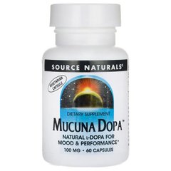 Мукуна Жгучая, Mucuna Dopa, Source Naturals, 60 капсул