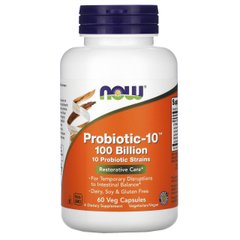 Пробиотики Now Foods Probiotic-10 100 Billion (60 капс) нау фудс