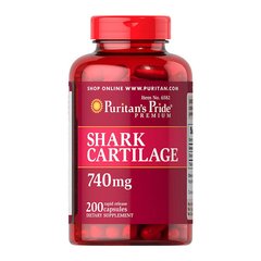 Акулячий хрящ Puritan's Pride Shark Cartilage 740 mg 200 капс