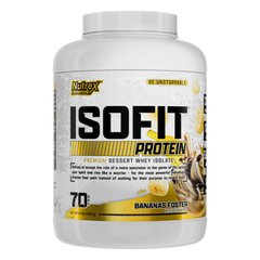 Сироватковий протеїн ізолят Nutrex Isofit 2310 г Bananas Foster