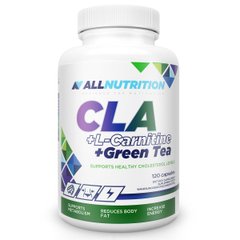 Л-карнітин AllNutrition CLA + L-Carnitine + Green Tea 120 капсул
