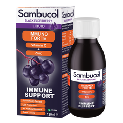 Витамины для иммунитета Sambucol Immuno Forte + Vitamin C + Zinc Liquid 120 мл