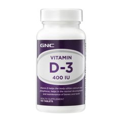 Вітамін D 3 GNC Vitamin D-3 400 IU 100 таблеток