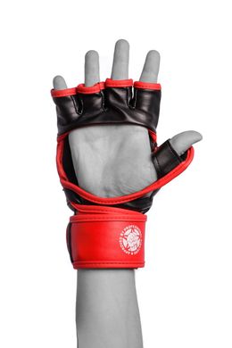 Перчатки для MMA PowerPlay 3058 черно-красные XL