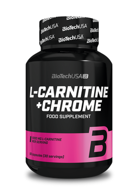 Л-карнітин + хром BioTech L-Carnitine + Chrome 60 капс