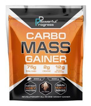 Гейнер для набора массы Powerful Progress Carbo Mass Gainer 2000 грамм Мороженое