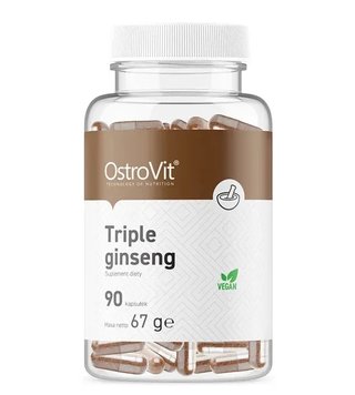 Женьшень екстракт OstroVit Triple ginseng 90 капсул