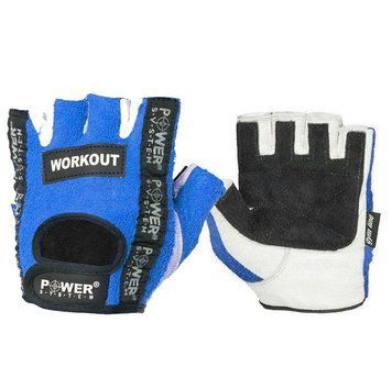 Перчатки для фитнеса и тяжелой атлетики Power System Workout PS-2200 Blue XL
