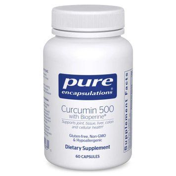 Куркумін 500 з біоперином Pure Encapsulations Curcumin 500 with Bioperine 60 капсул