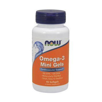 Омега 3 Now Foods Omega-3 Mini Gels 90 капс рыбий жир