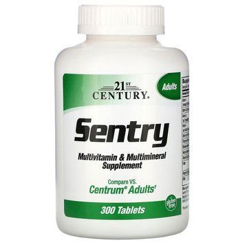 Комплекс вітамінів 21st Century Sentry Adult Multivitamin & Multimineral 300 таблеток