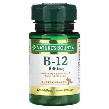 Витамин В12 Nature's Bounty (Vitamin B-12) 1000 мкг 100 таблеток