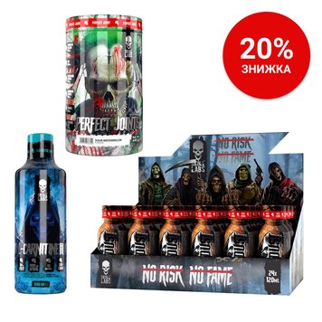 Набір Perfect Joints 495 г tropical + Angel Dust Shot 120 ml exotic + L-Carnitine 3000 500 мл