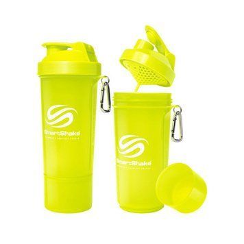 Шейкер спортивный SmartShake Slim NEON Lime (500 мл)